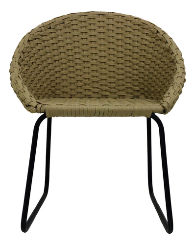 Silla Tejida Zihuatanejo By Promobel Estructura De La Silla Negro Asiento Beige Diseño De La Tela No Aplica