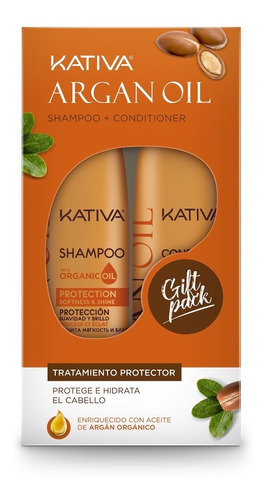  Pack Shampoo + Acondicionador Kativa Argan 250ml