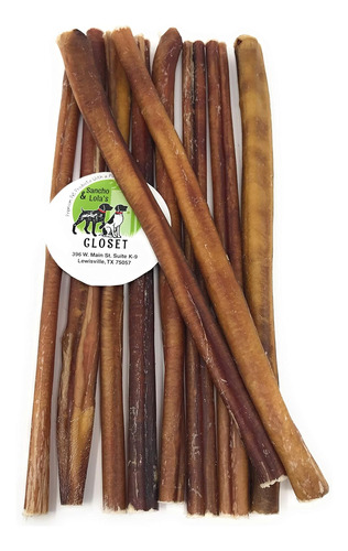12-inch Standard Bully Sticks For Dogs Made In Usa- 20oz (10
