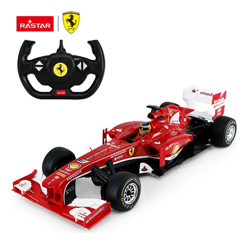 Carro de carrera a control remoto R/C Rastar F1 F138 Ferrari 1:12 rojo