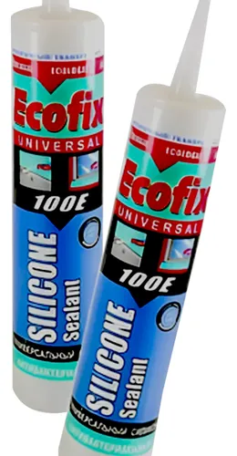 Pack X 6 Silicona Acida Transparente Ó Blanca 280ml Ecofix