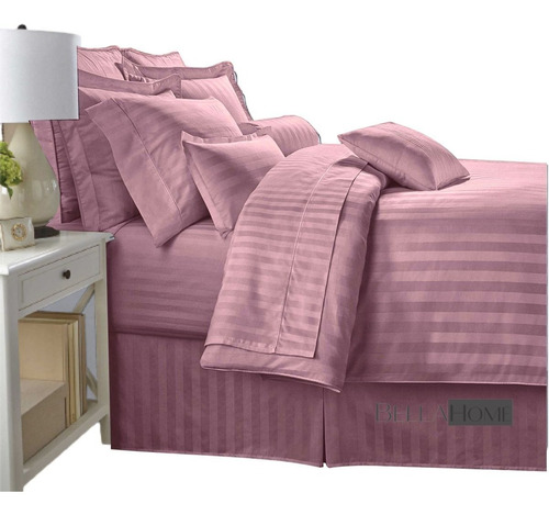 Funda Duvet Para Plumón King 200x200 Color Palo De Rosa