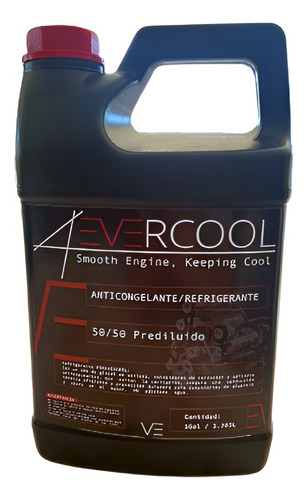 Refrigerante Automotriz- Anticongelante 50/50 Prediluido 1/4