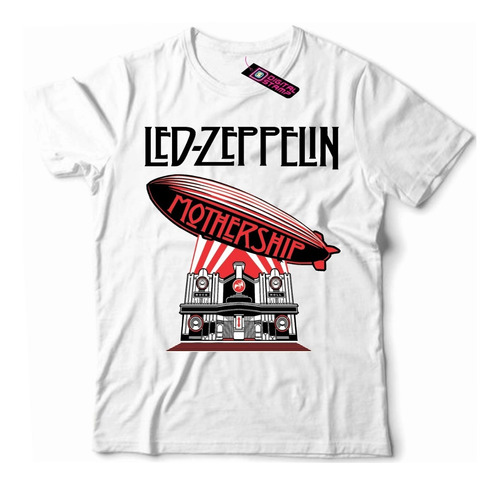 Remeras Led Zeppelin Mother Ship 6 Rock Digital Stamp Dtg