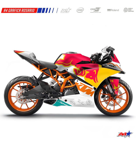 Calcos Proteccion Carenado Ktm Rc390 Rc200 Rc 390 200 Cod.05