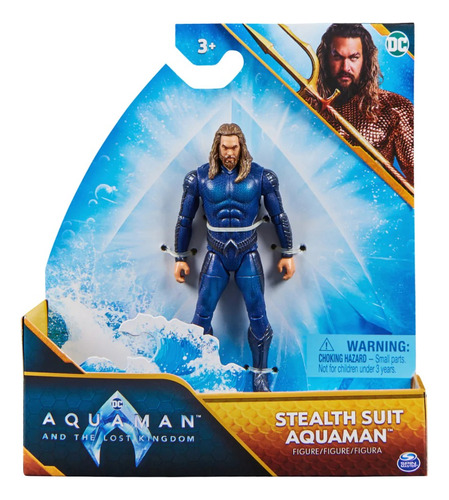 Muñeco Dc Comics Aquaman Traje Azul De 10cm Pelicula Orig