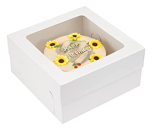 Moretoes Cajas Para Pasteles De 15 Piezas Con Ventana 12x12x