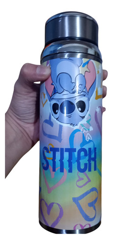 Termo Botella Portátil Stich 800ml Acero Lila