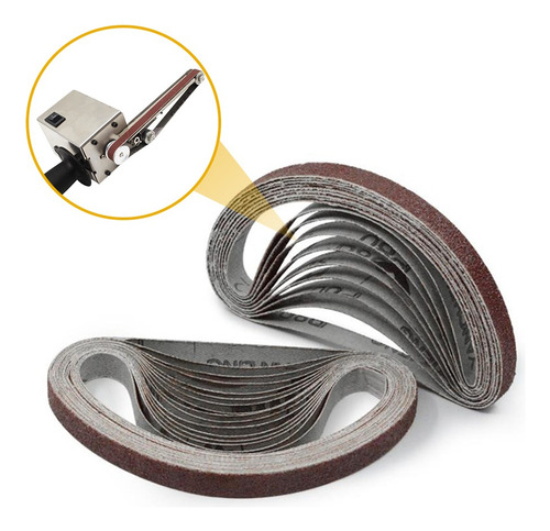 . 10 Cintas Abrasivas De Lijado De Grano 600, 10 X 330 Mm
