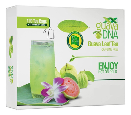 Guavadna Té De Hoja De Guayaba 120 Bolsitas De Té Env...