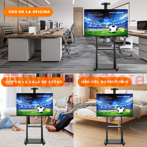 Soporte Móvil Para Televisor Linkbits 85 80 75 65 55 Pulgada Negro