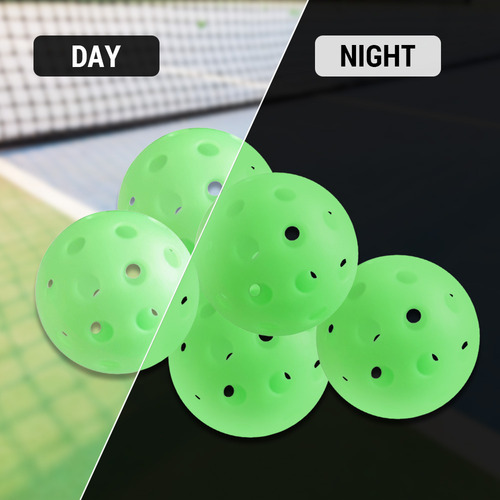 Paquete De 5 Bolas Linous Pickleballs, Para Interiores, 74 M