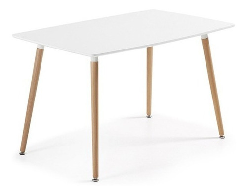Juego Comedor Eames Mesa Rectangular 120x80 + 6 Sillas