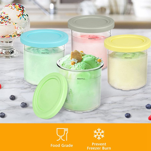 Recipiente Para Helado Con Tapa De Repuesto Para Ninja Cream