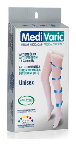 Media De Compresion Antiembolica Al Muslo 18-23mmhg