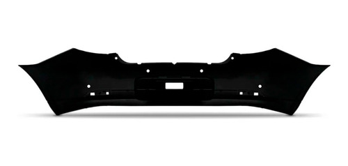 Parachoque Traseiro Logan Preto 14 15 16 17 18 19 Com Sensor