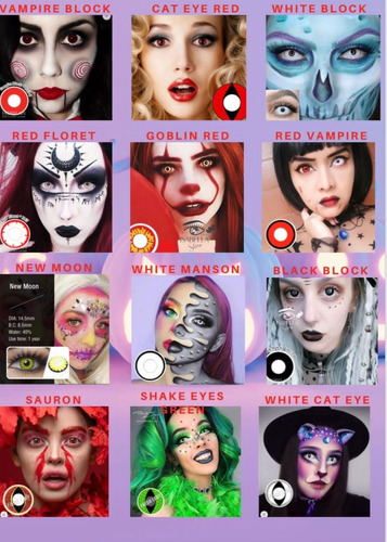 Lentes De Contacto Para Halloween De Calidad Certificada