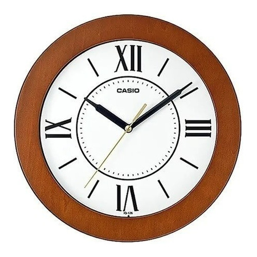 Reloj Pared Casio Iq-126-borde Madera