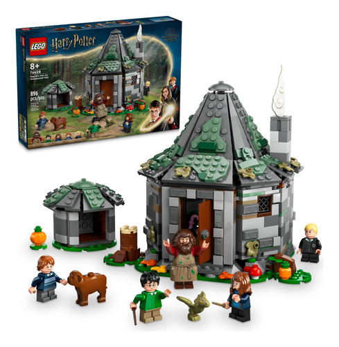 Lego Harry Potter 76428 Visitante inesperado de la cabaña de Hagrid, número de piezas 896
