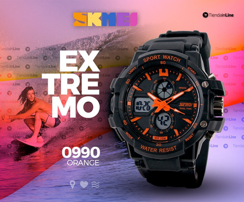 Reloj Skmei Modelo 0990 - Sumergible - Garantía - Deportivo