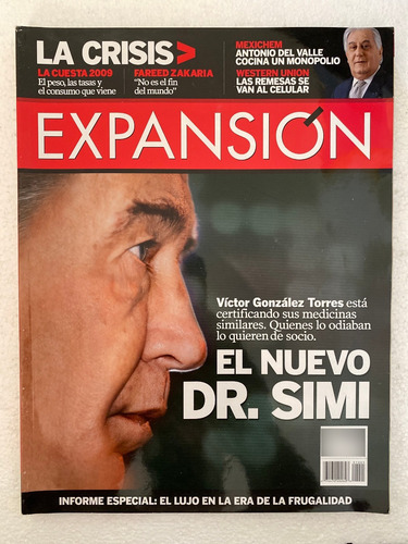 Revista Expansion #1005 Victor Gonzalez Torres Doctor Simi (Usado)