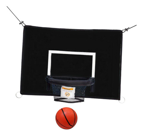 Hs Camas Elásticas Aro De Baloncesto Accesorio Negro
