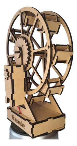 Rueda De La Fortuna Personalizable Rompecabezas Mdf 4 Pz