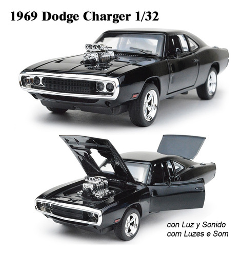 Dodge Challenger Srt Hellcat Redeye Miniatura Metal Car 1/32