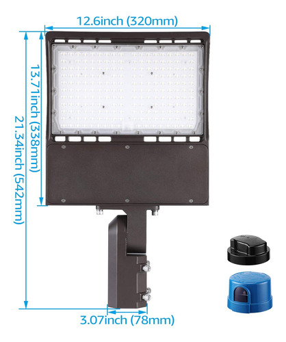 Luz Led De Estacionamiento De 150 W, 20250 Lm 135 Lmw 5...