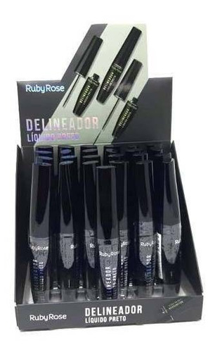 24 Delineador Preto Ruby Rose Atacado Revenda B2