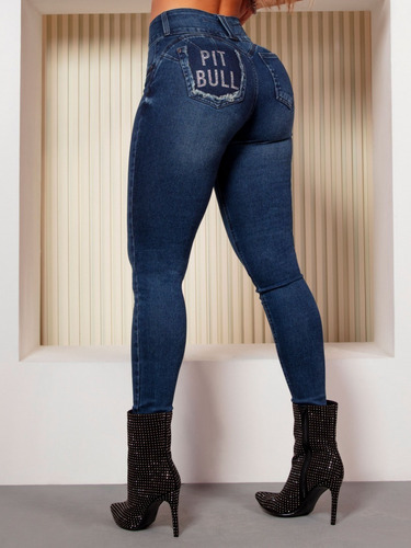 Imagem 7 de 9 de Calça Pitbull Pit Bull Jeans Feminina Original Modela Bumbum
