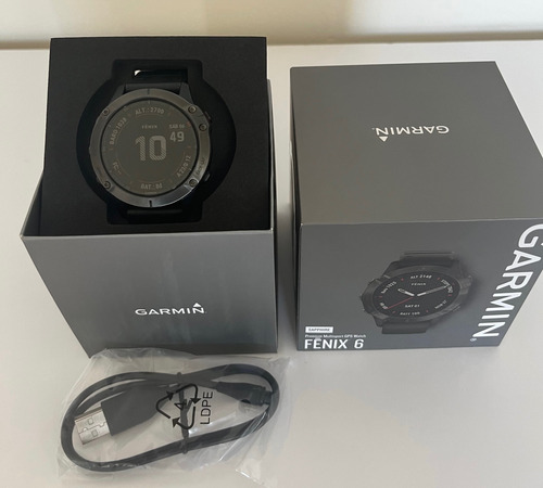 Garmin Fenix 6 Sapphire Carbon Gray Dlc Titanium Zafiro (Usado)