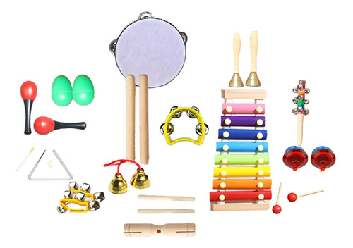 Juego De 20 Instrumentos Musicales Para Niños, Instrumentos