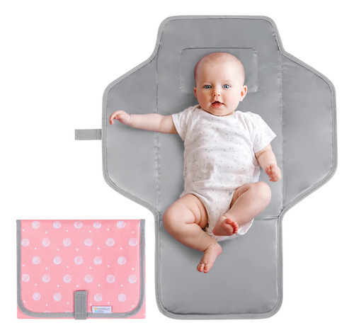 Cambiador Portatil Para Bebe, Tapete Compacto Impermeable Pa