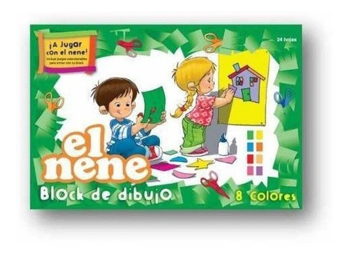 Block De Dibujo El Nene N°5 Color 24 Hojas - Escolar