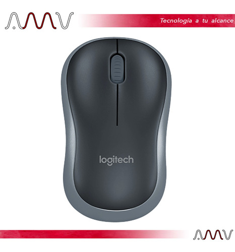 Mouse inalámbrico Logitech M185 rojo