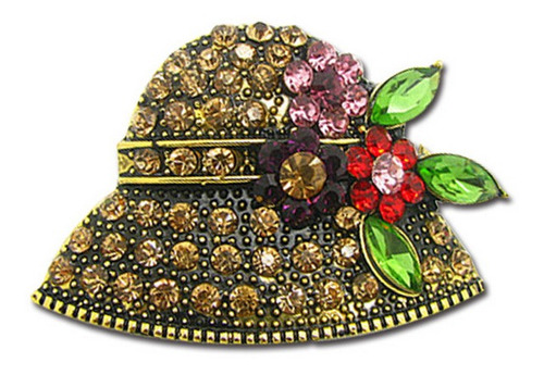 Las Mujeres Joyas Antiguas De Oro Sombrero Pin Ropa Broche