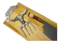 Comprar Hacha Asado Parrilla Hachuela Kit Asador Garra Tabla Logo 