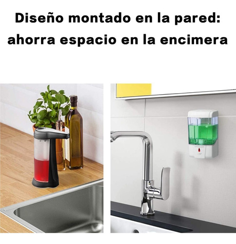 Imagen 6 de 9 de Dispensador De Jabón En Gel Antibacterial Automático