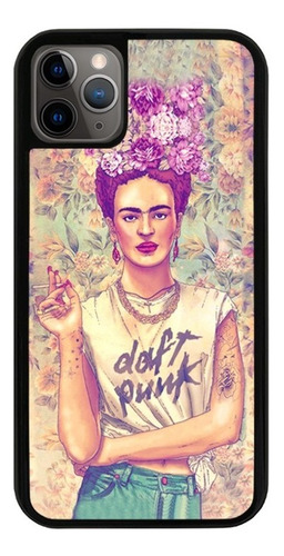 Funda Uso Rudo Tpu Para iPhone Frida Kahlo Flores Pink Floyd
