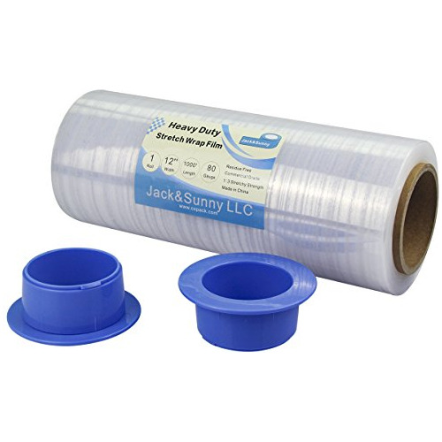 Clear Wrap Film 12 Inch X 1000ft 80 Guage - Película T...