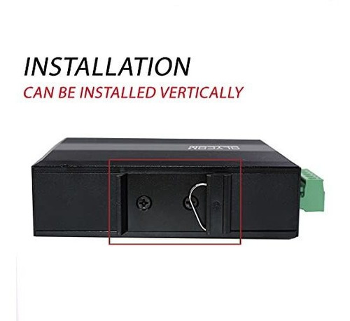 Interruptor Industrial Poe Gigabit Ethernet Din Rail 5 4