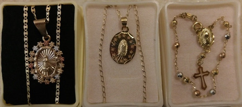 Medalla Virgen De Guadalupe Baño Chapa De Oro