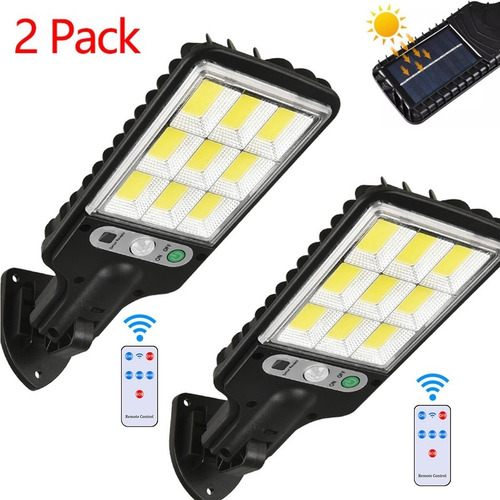 2 X Lámpara Led Solar Luminaria Suburbana Alumbrado Público