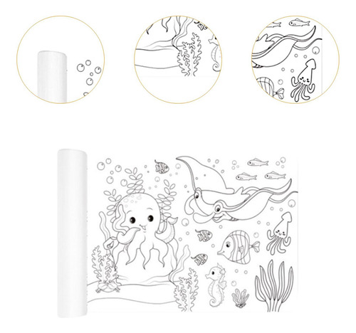 Rollo De Dibujo Para Niños, Rollo De Graffiti De Papel Para