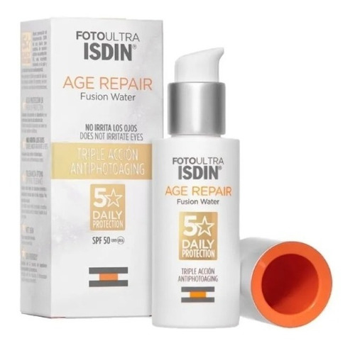 Imagen 1 de 2 de Isdin Protector Solar Age Repair Fusion Water Fps50+ X 50 Ml