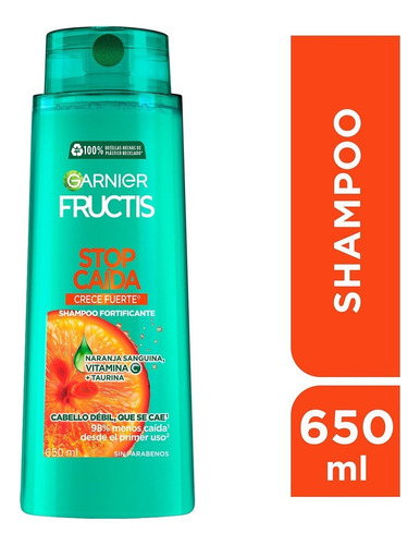 Shampoo Garnier Fructis Stop Caída Crece Fuerte 650 Ml