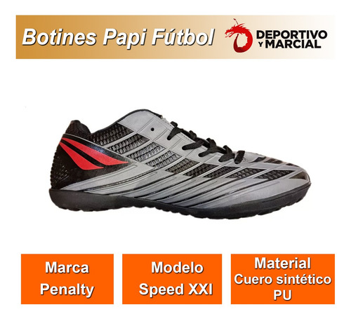 Botines Penalty Papi Futbol Society Adulto Cesped Sinte En3x