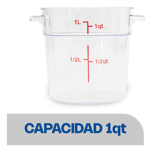 Recipiente Policarbonato Redondo 1qt Caledonia Repore-1