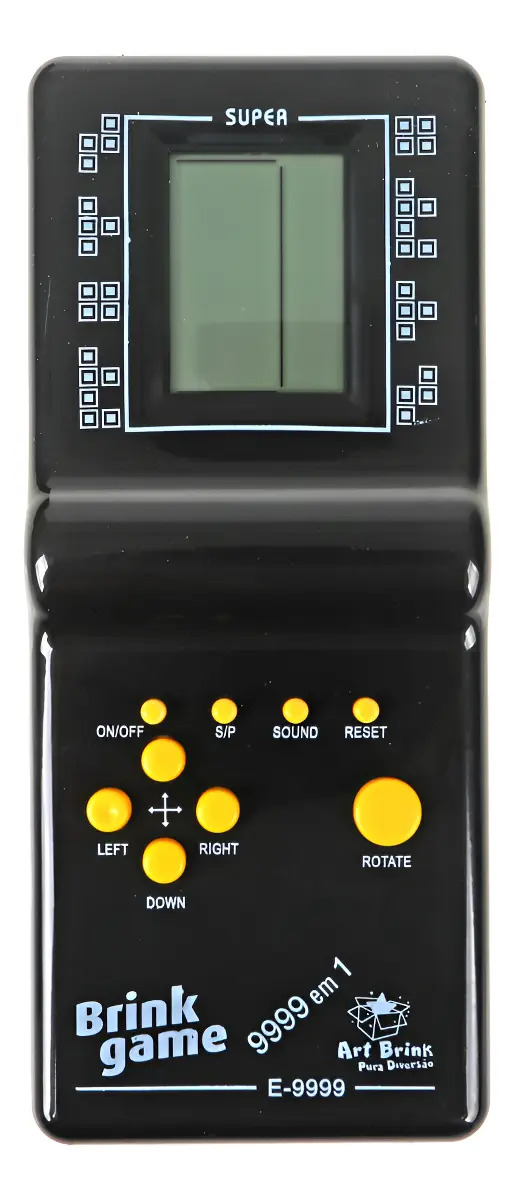 Console Portátil A4 Modelo GAM787ST 9999 em 1 Preto Jogos Retrô